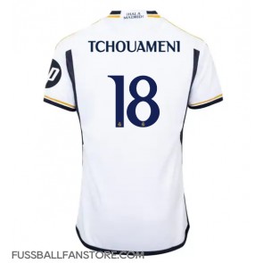 Real Madrid Aurelien Tchouameni #18 Replik Heimtrikot 2023-24 Kurzarm